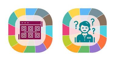 Layout and Confuse Icon vector