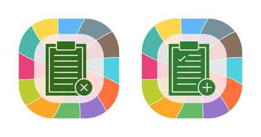 Rejected and Add Icon vector
