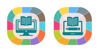 Digital Learning and Written Icon vector