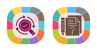 Research and Question Icon vector