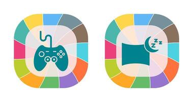 joystick and Pillow Icon vector