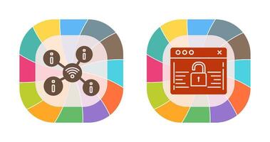 wifi and password Icon vector