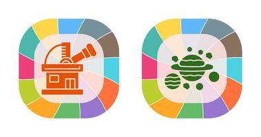 observatory and planets Icon vector