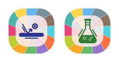 rebotar y matraz icono vector