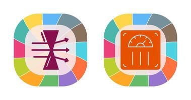 Dispersion and Weight Scale Icon vector