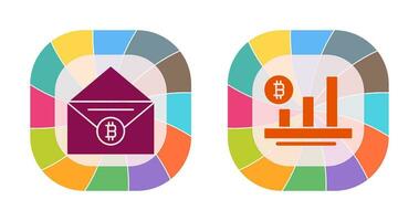 Mail and Chart Icon vector