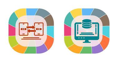 Data Synchronization and Data Storage Icon vector