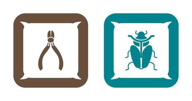 Cutter and Insect Icon vector