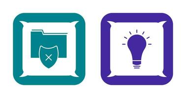 vulnerable folders and innovatives idea Icon vector
