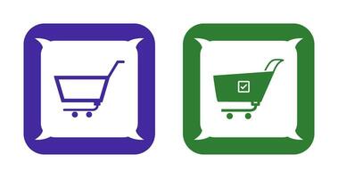 empty cart and confirm order  Icon vector
