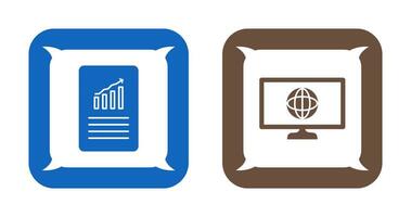 datos archivos y clima global icono vector