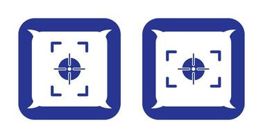 focus vertical and focus horizontal Icon vector