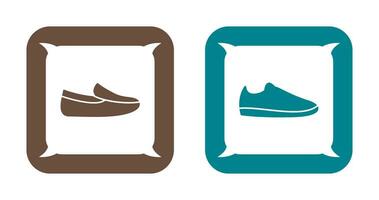 de los hombres mocasines y casual Zapatos icono vector