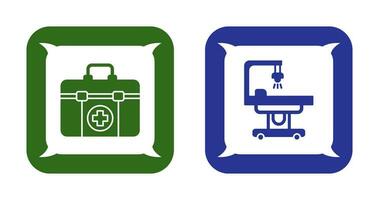 First Aid Kit and operating Room Icon vector