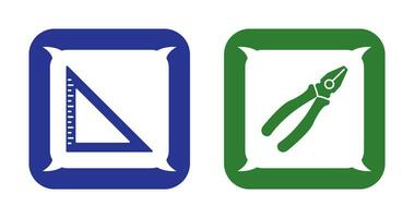 Set Sequare Icon vector