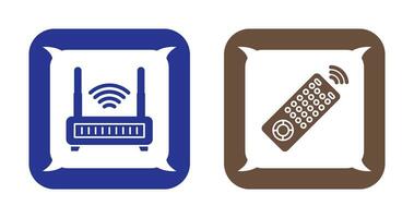 Remote and Antina Icon vector