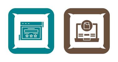 Rating and Data Storage Icon vector