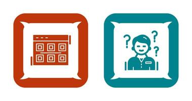 Layout and Confuse Icon vector