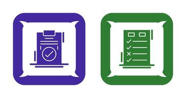 Today to Done Check List and Checkmark Icon vector