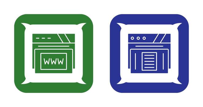 www y papel icono vector