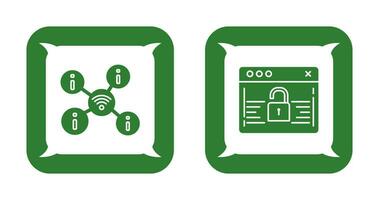 wifi and password Icon vector