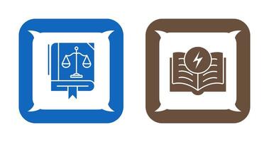 Law and Electricity Icon vector