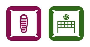 Sleeping Bag and Flash  Icon vector