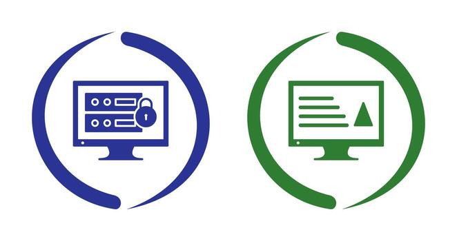 datos seguridad y contenido producción icono vector