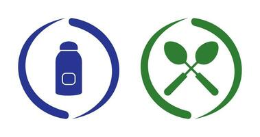 syrup and spoon Icon vector