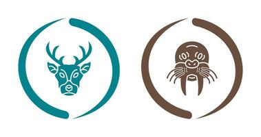 Deer and animal Icon vector