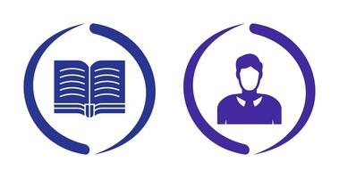 Book and Judge Icon vector