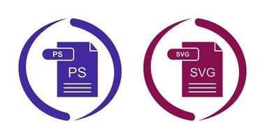 PS and SVG Icon vector