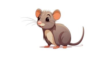 a cute little Cane Rat in vector style. Generative AI photo