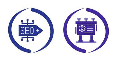 SEO Tag and Advdertisement Icon vector