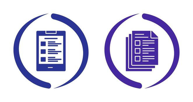 List and Notes Icon Icon vector
