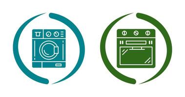 Washing Machine and Stove Icon vector