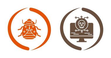 Bug and Virus Icon vector