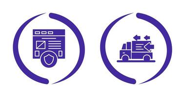 Secure and Order Return Icon vector
