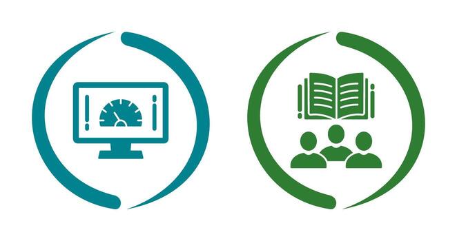 Speed Test and Users Icon vector