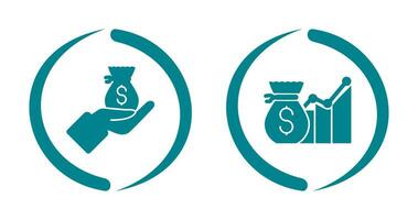 Wage and Email Icon vector