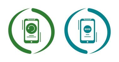 Restart and Remove Icon vector