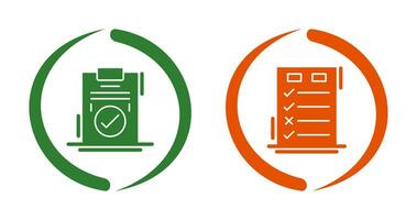 Today to Done Check List and Checkmark Icon vector