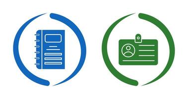 Notebook and CardSnack and Money Icon vector