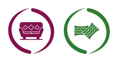 Sofa and Cushions Icon vector