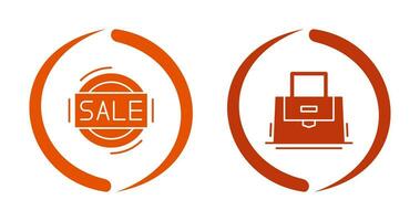 Sale and Purse Icon vector