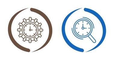 Direction and Magnifier Icon vector