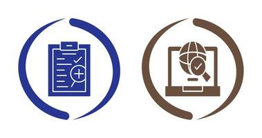 Research and Clipboard Icon vector