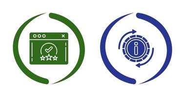 rating and refresh  Icon vector