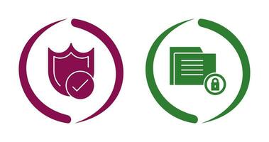 Protection and Data Security Icon vector