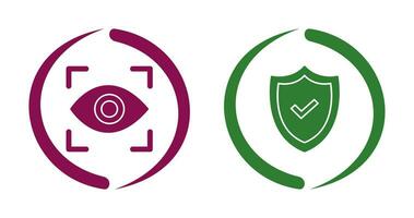 Eye Scan and security Icon vector